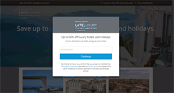 Desktop Screenshot of lateluxury.com