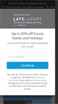 Mobile Screenshot of lateluxury.com